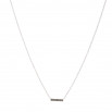 Set cristal colgante, pulsera y pendiente plateado
