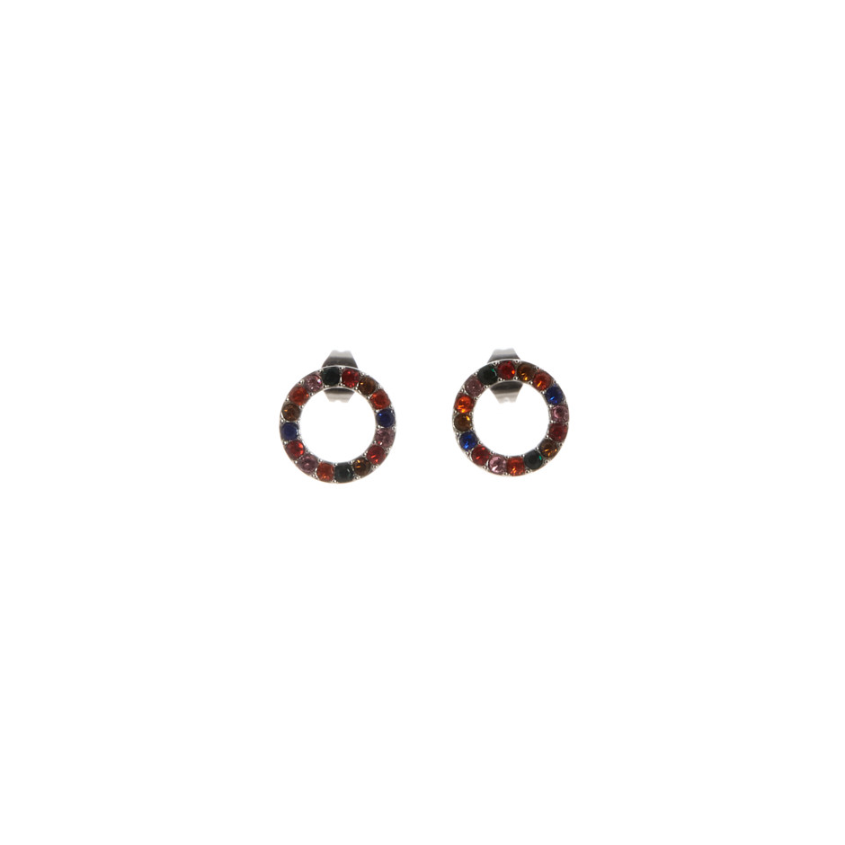 Set skyline colgante, pulsera y pendiente plateado
