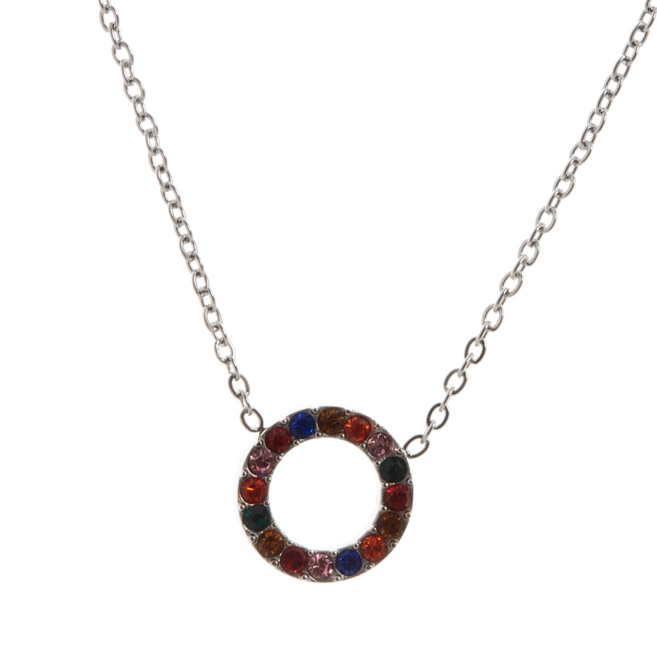 Set skyline colgante, pulsera y pendiente plateado