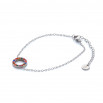 Set skyline colgante, pulsera y pendiente plateado