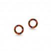 Set skyline colgante, pulsera y pendiente dorado