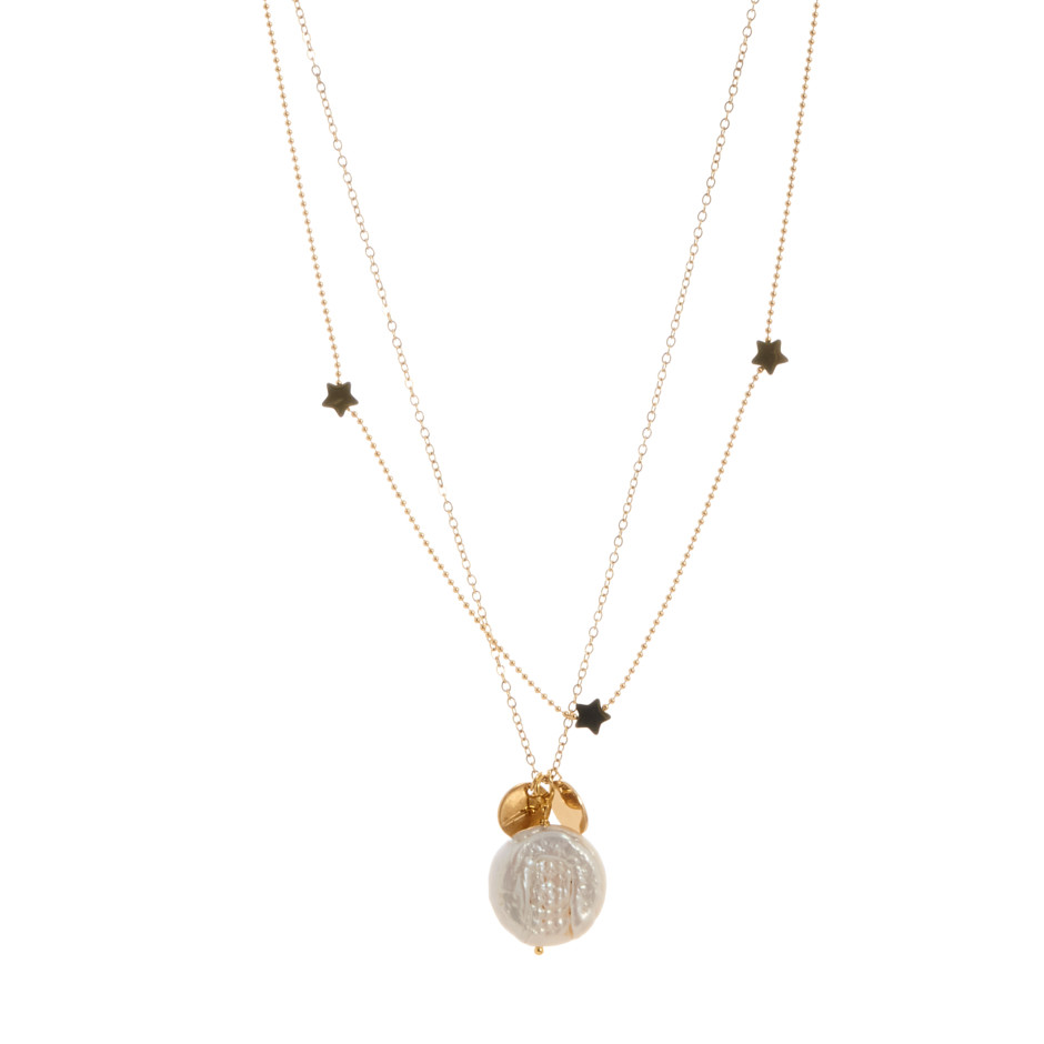 Colgante inca perla dorado