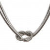 Collar nud plateado