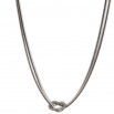 Collar nud plateado
