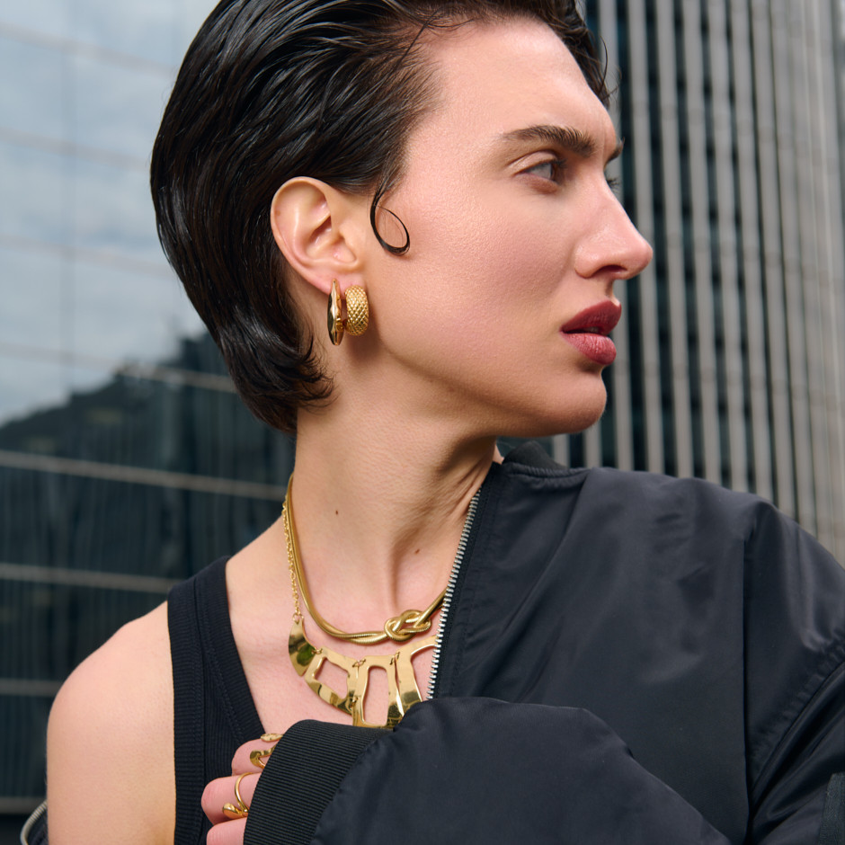 Collar chicago dorado