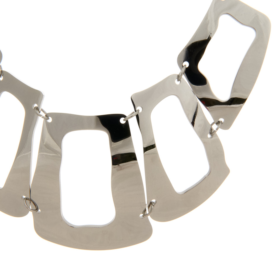 Collar chicago plateado