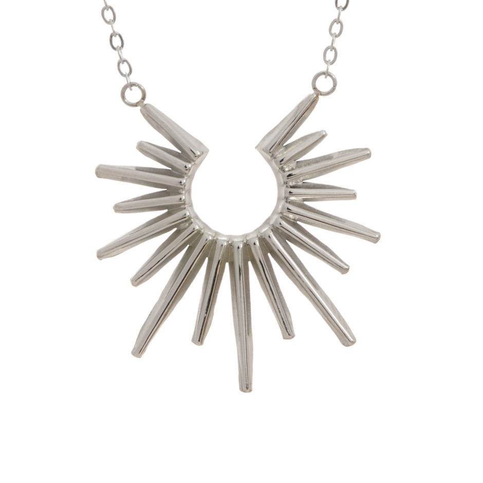 Colgante sunrise plateado