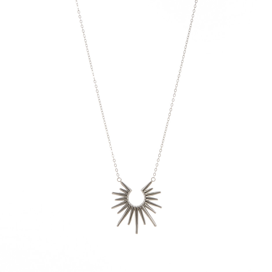 Colgante sunrise plateado