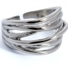 Anillo hebra plateado