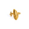 Anillo mykonos mejillón dorado y blanco