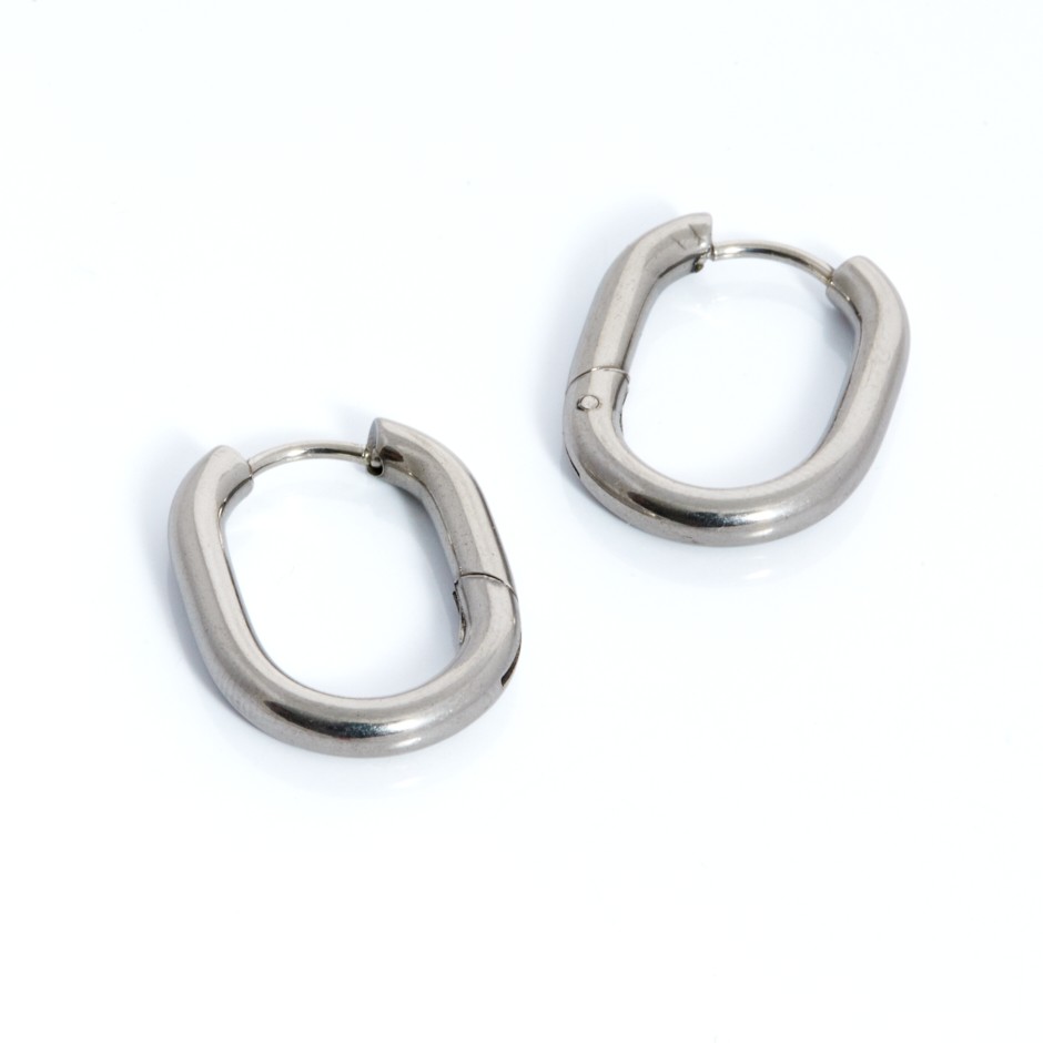 Pendiente cícladas plateado medio