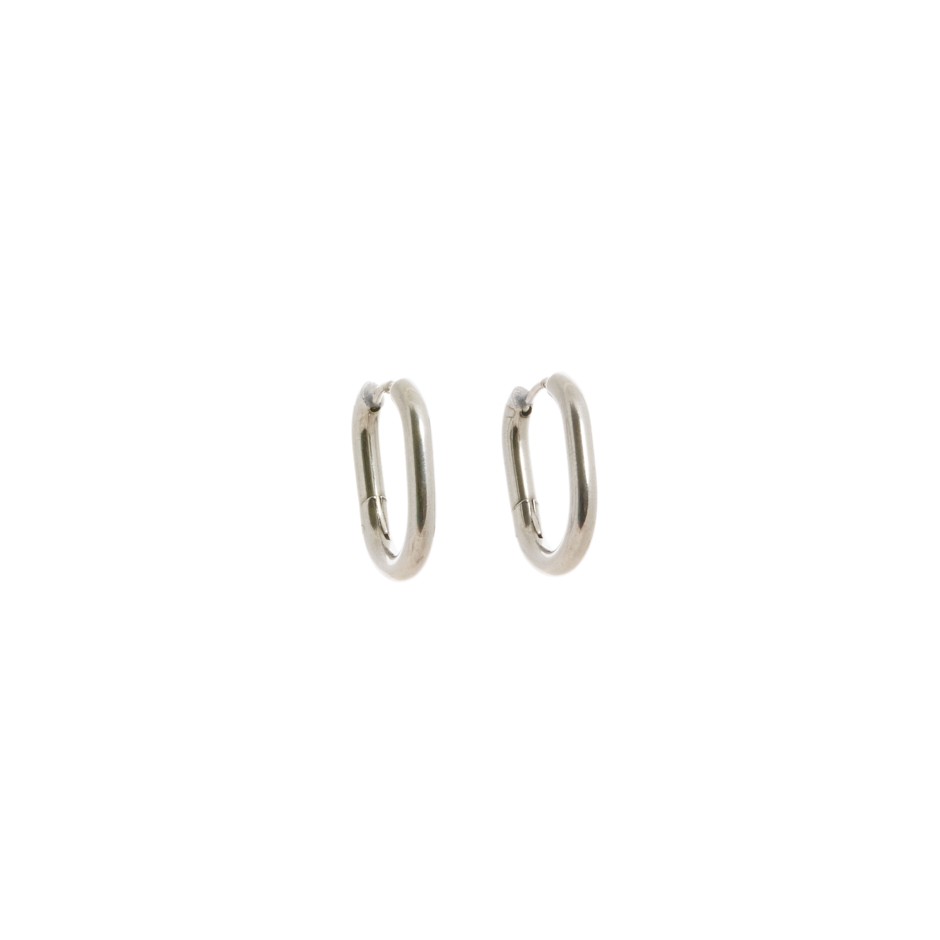 Pendiente cícladas plateado medio