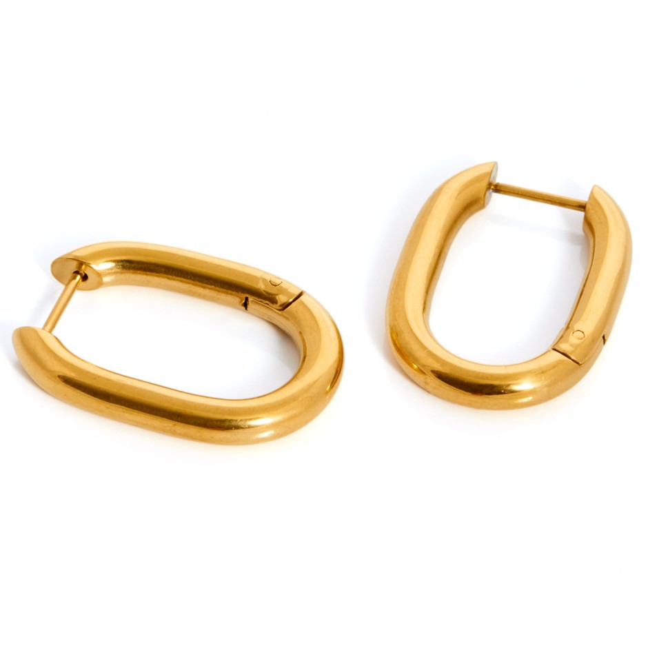 Pendiente cícladas dorado maxi