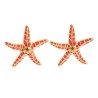 Pendiente creta estrella de mar naranja