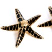 Pendiente creta estrella de mar negra