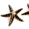 Pendiente creta estrella de mar negra