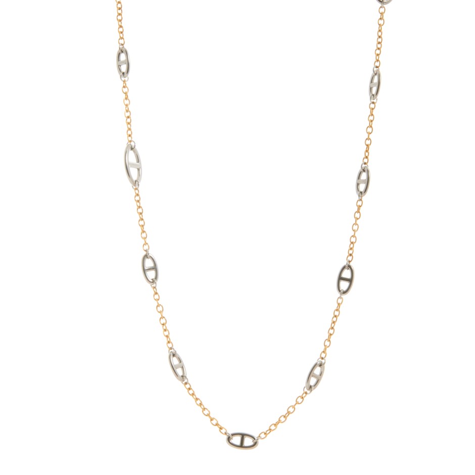 Collar Greece dorado y plateado