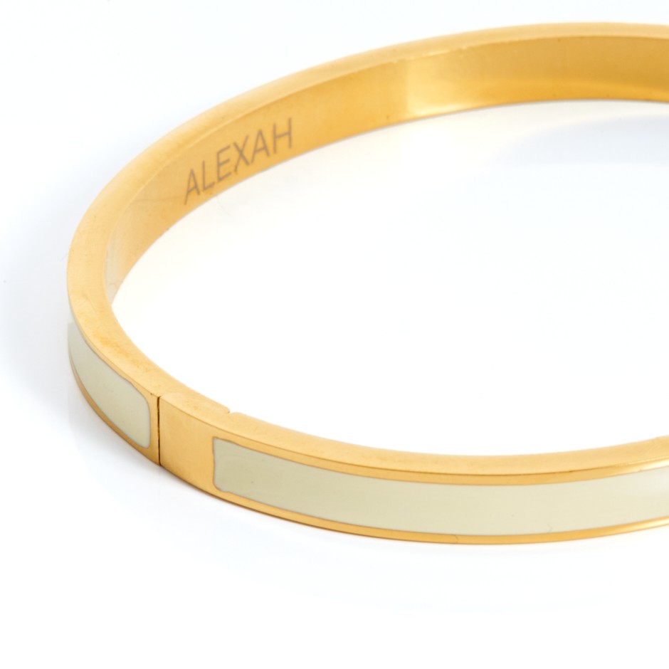 Brazalete esmalte blanco