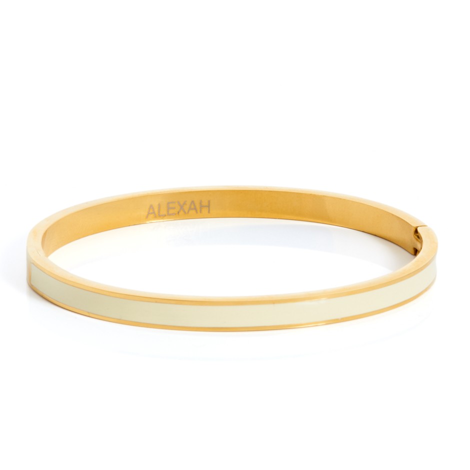 Brazalete esmalte blanco