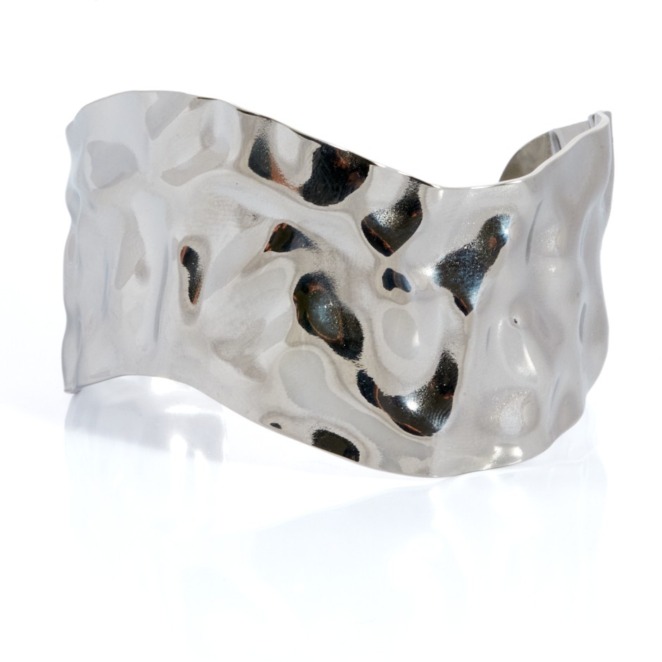 Brazalete ios placa plateado