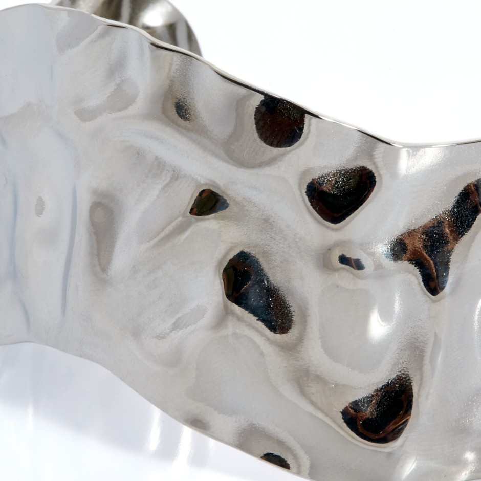 Brazalete ios placa plateado