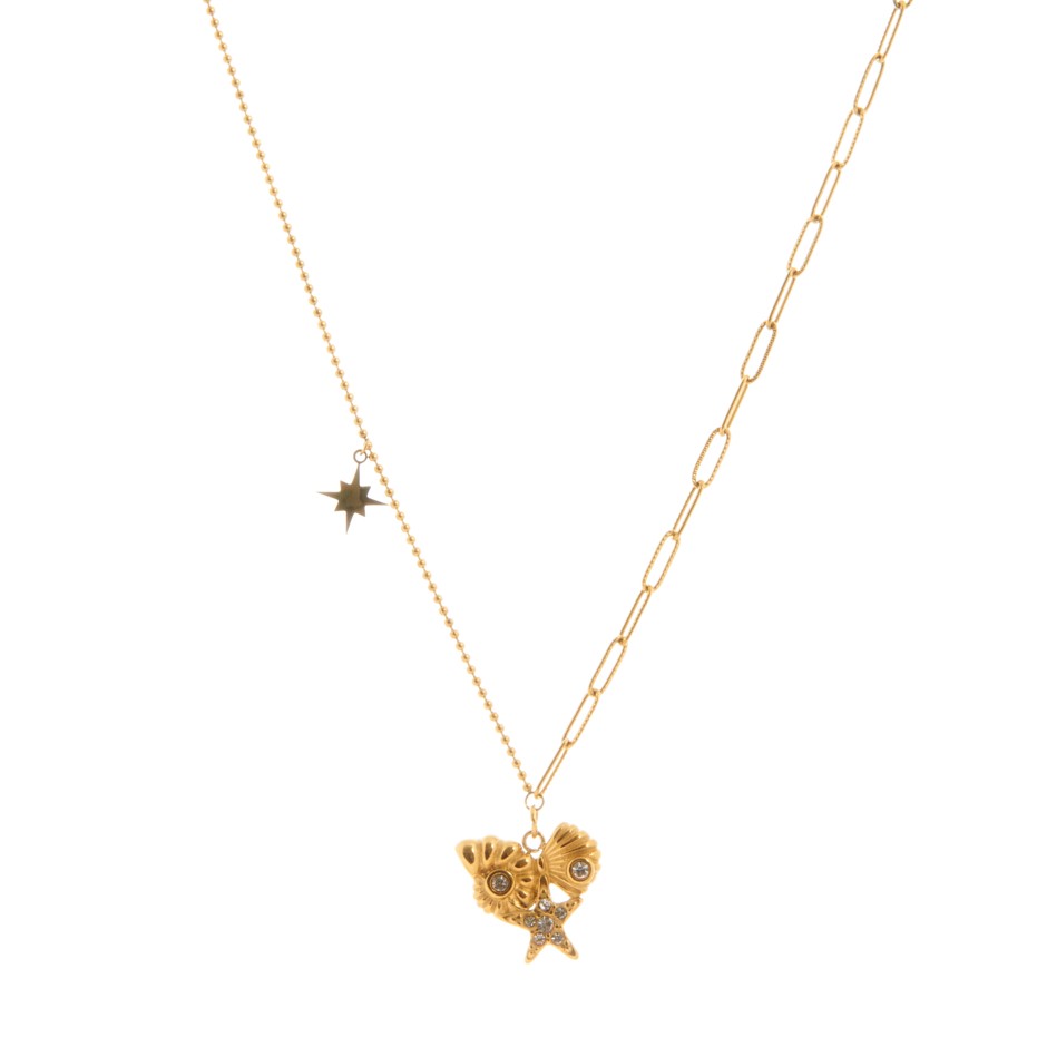 Colgante mykonos dorado