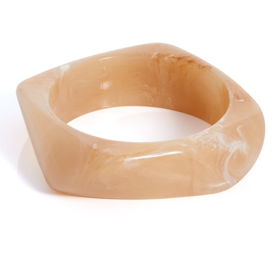 Brazalete resina beige