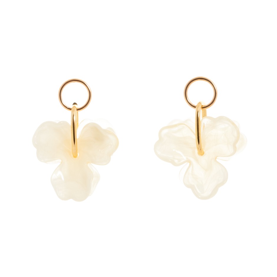 Pendiente naxos racimo beige