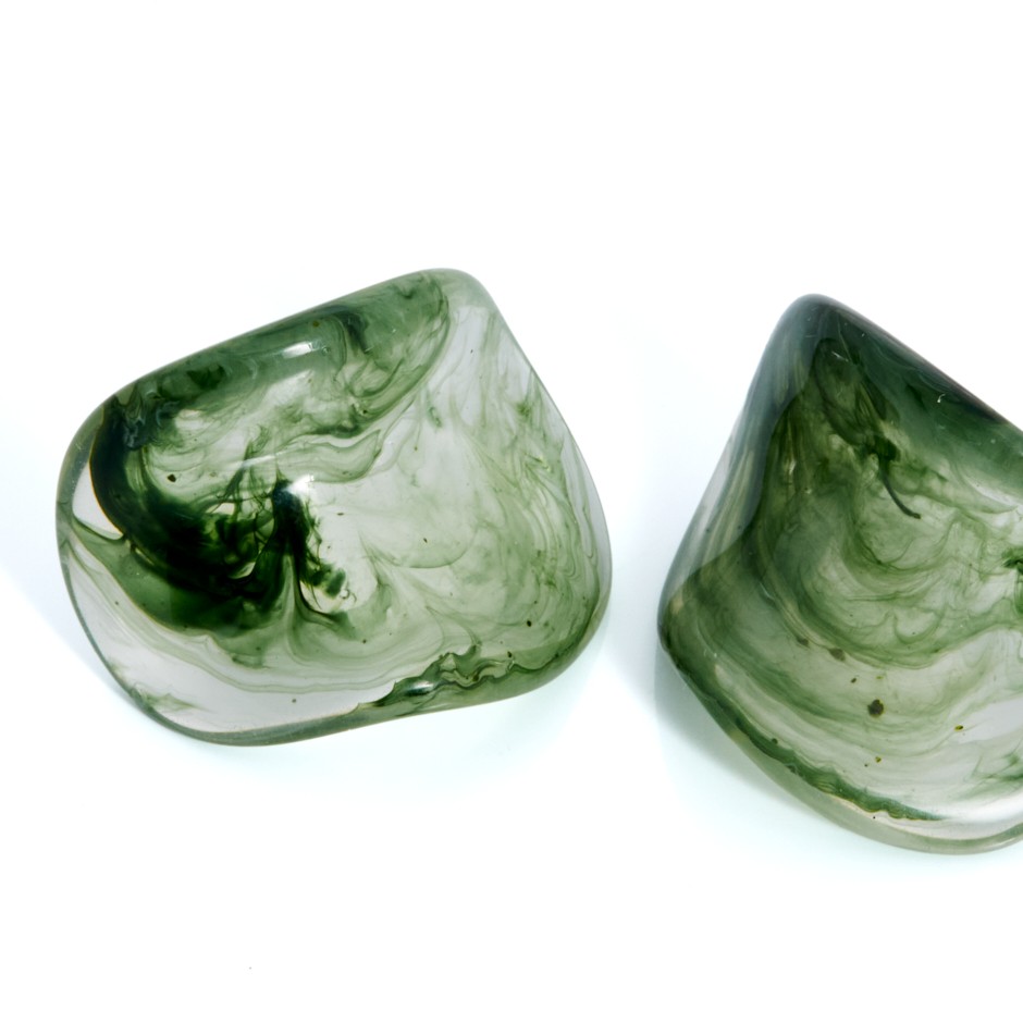 Pendiente nail verde