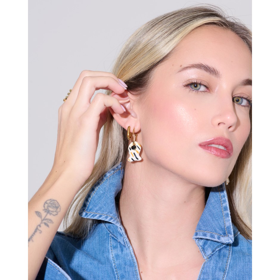 Pendiente Roda mostaza