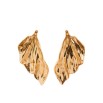 Pendiente santorini hoja dorada