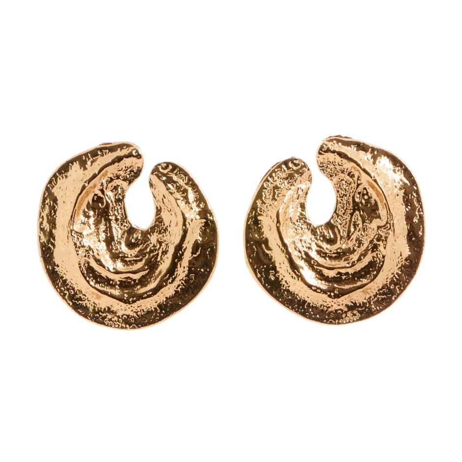 Pendiente santorini solar dorado