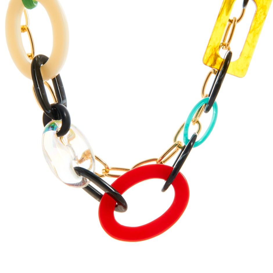 Collar multi anillas colores