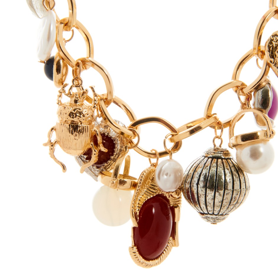 Collar cadena y multi charm mare