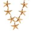 Collar multi estrellas dorado