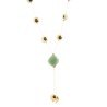 Collar bola dorado y verde