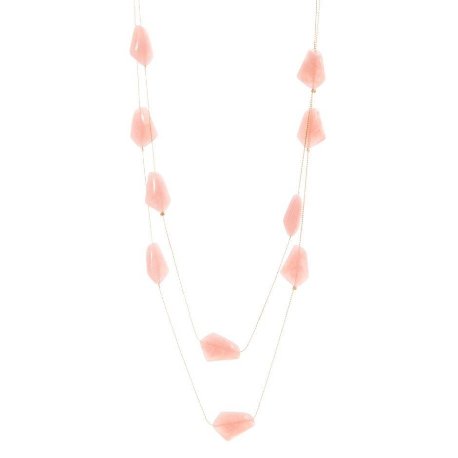 Collar caramelo rosa