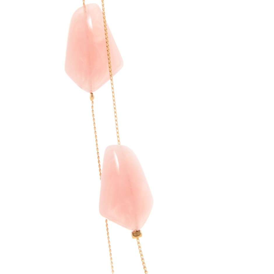 Collar caramelo rosa