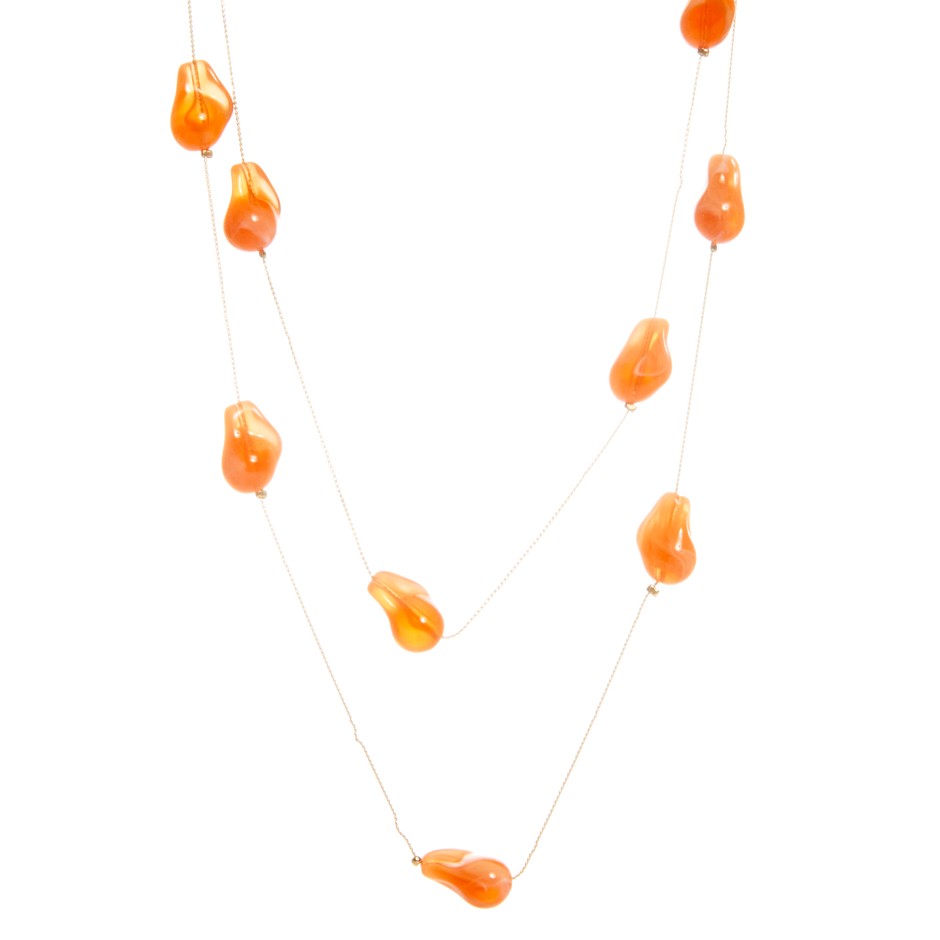 Collar caramelo naranja
