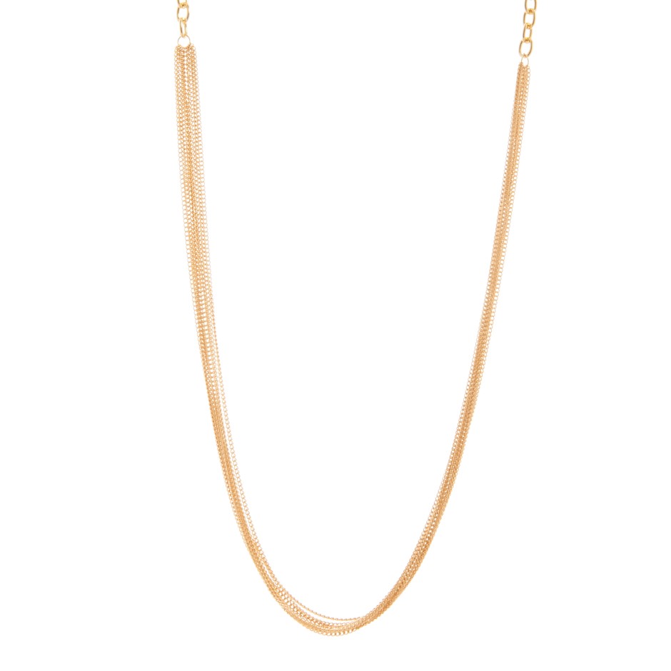 Collar multi cadenas dorado