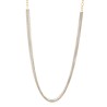 Collar multi cadenas plateado