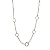 Collar cadena y anillas plata