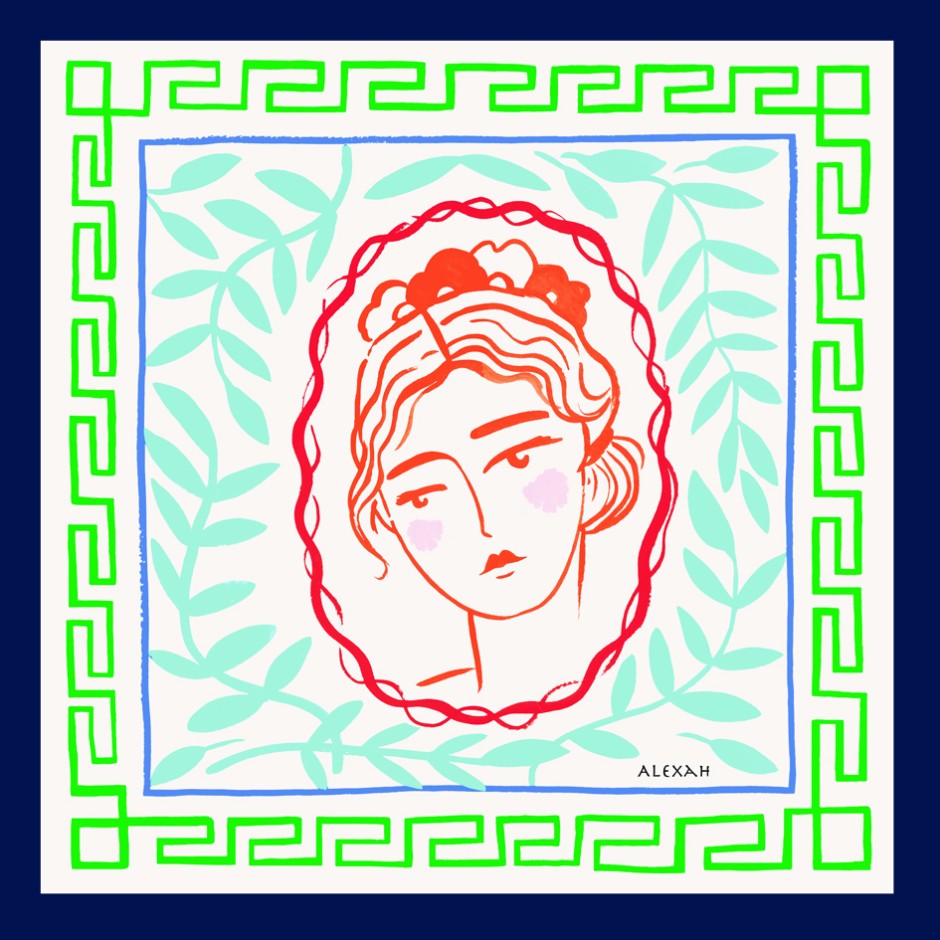 Pañuelo escultura verde