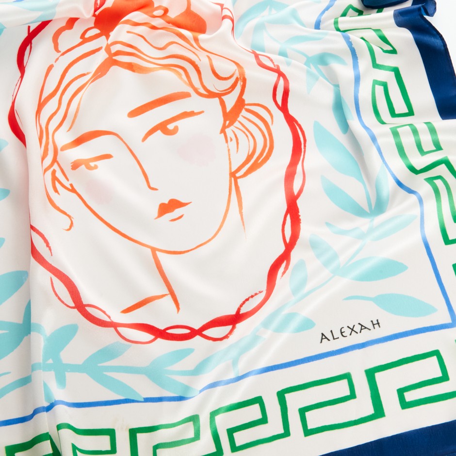 Pañuelo escultura verde