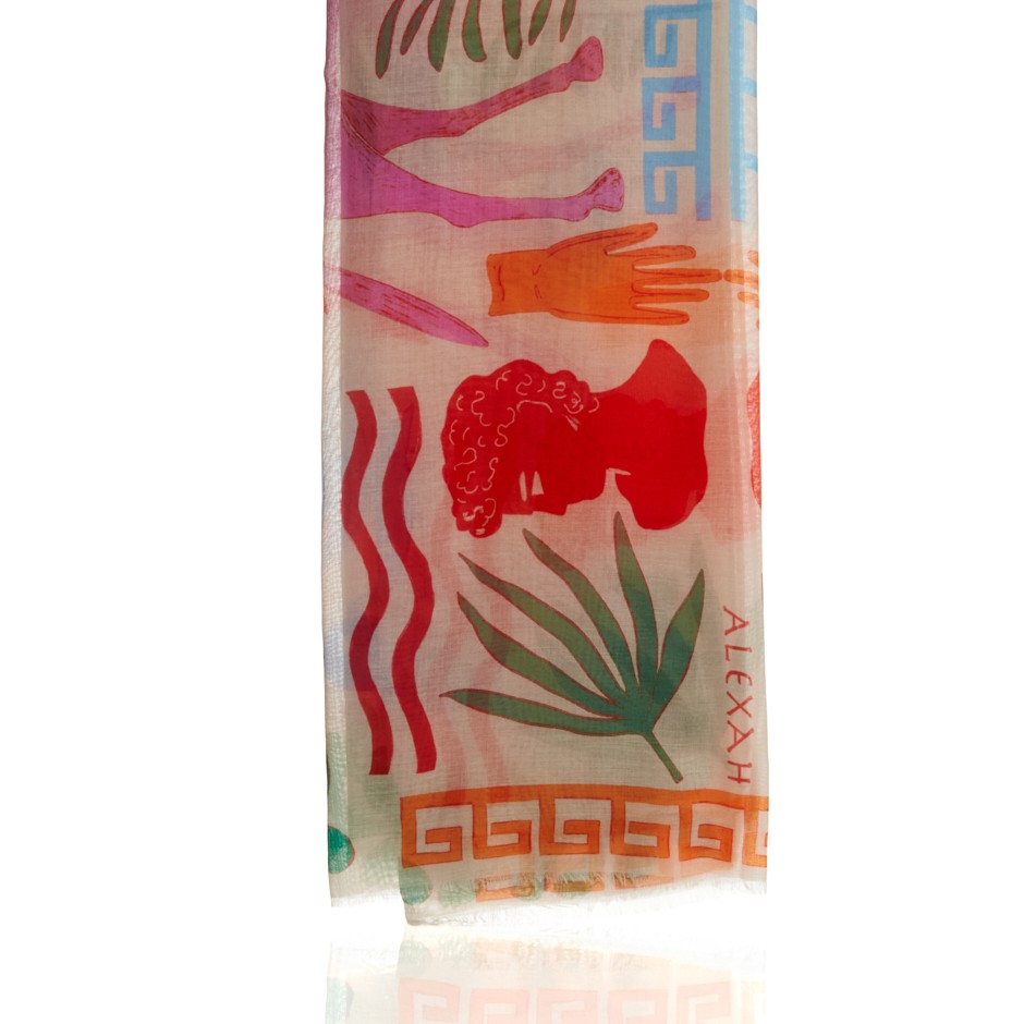 Pañuelo griegos naranjas