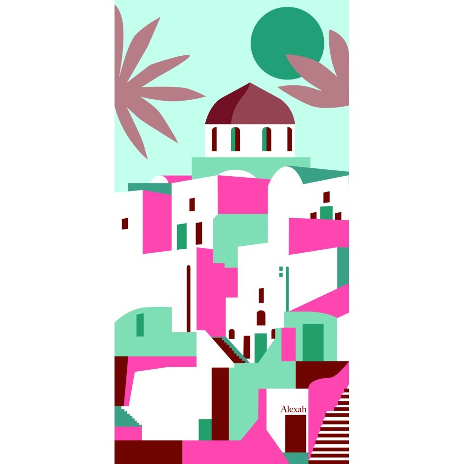 Pañuelo islas malva