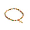 Pulsera multicolor cruz