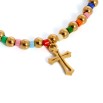 Pulsera multicolor cruz