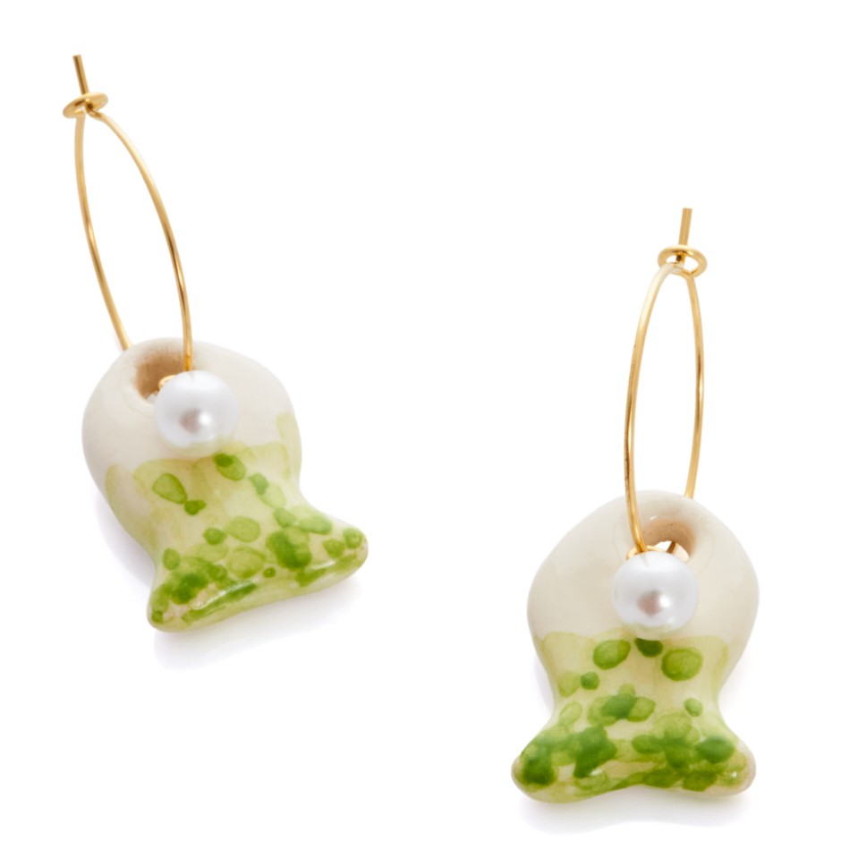 Pendiente Roda verde