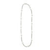 Collar cadena y bolas plateado